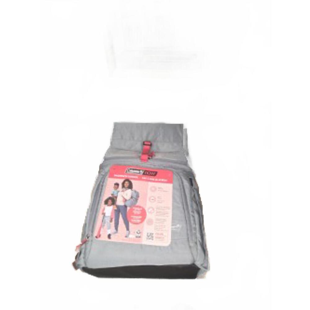 Coleman Gray Backpack Cooler with Pink Accents